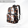 thumbnail image 6 of SEANATIVE Kids Clear Backpack PVC Transparent Backpacks See Through School Bookbag Lightweight Travel Clear Bag School Supplies for Boys Girls, Soccer Flame Pattern Black, 6 of 7