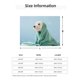 thumbnail image 5 of Balery Dog Wrapped in Towel Manta de Franela con Dibujo, Lujo Ultra Suave y Cálido, Antipelusa y Resistente a las Arrugas para Cama, Sofá, Camping -80"x60", 5 of 6