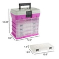 thumbnail image 2 of Wakeman Outdoors Multi-Purpose 5-Level Fishing Tackle Box with 4 Trays, 19 Compartments, 2 of 8