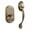White, variant on MiLocks Digital Deadbolt Door Lock and Passage Handleset Combo, Satin Nickel Finish with Keyless Entry via Remote Control and Keypad Code for Exterior Doors (BXF-02SN)