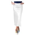 thumbnail image 4 of Baby'O Womens Stretch Satin Slip Skirt, 4 of 8