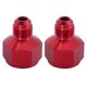 thumbnail image 1 of 2 Piezas Para Coche Hembra AN10 A Macho AN6 Llamarada Reductor Montaje Adaptador Rojo, 1 of 1