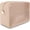 Beige, variant on Clear Large Makeup Bag Travel Cosmetic Pouch TSA-Approved Transparent Toiletry Organizer Storage Case (White)