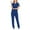 Blue Womens Clothes, variant on The Big Save of The Day kttectoa Caregiver Outfits with Pockets Summer Outfits Solid V-Neck Short Sleeve Elastic Waist Pants Two Piece Sets for Women Valentines Day