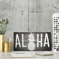 thumbnail image 3 of Hanging Wood Sign Aloha Pineapple Wall Decor For Living Room Bedroom, Rustic Wooden Farmhouse Wall Art Decor 12X 6 Inch, 3 of 7