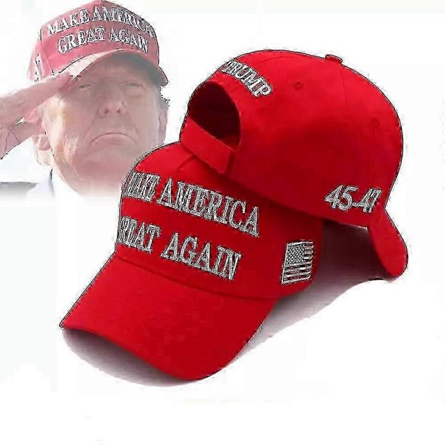 President Donald Trump 45-47 Hat 2024 Make America Great Again Maga Red Mesh