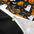 thumbnail image 5 of Homewish Halloween Pumpkin Ghost Twin Duvet Cover, Witch Hat Bat Twin Bedding, Black Orange, Black Reversible 2pcs, 1 Duvet Cover and 1 Pillowcase, 5 of 7