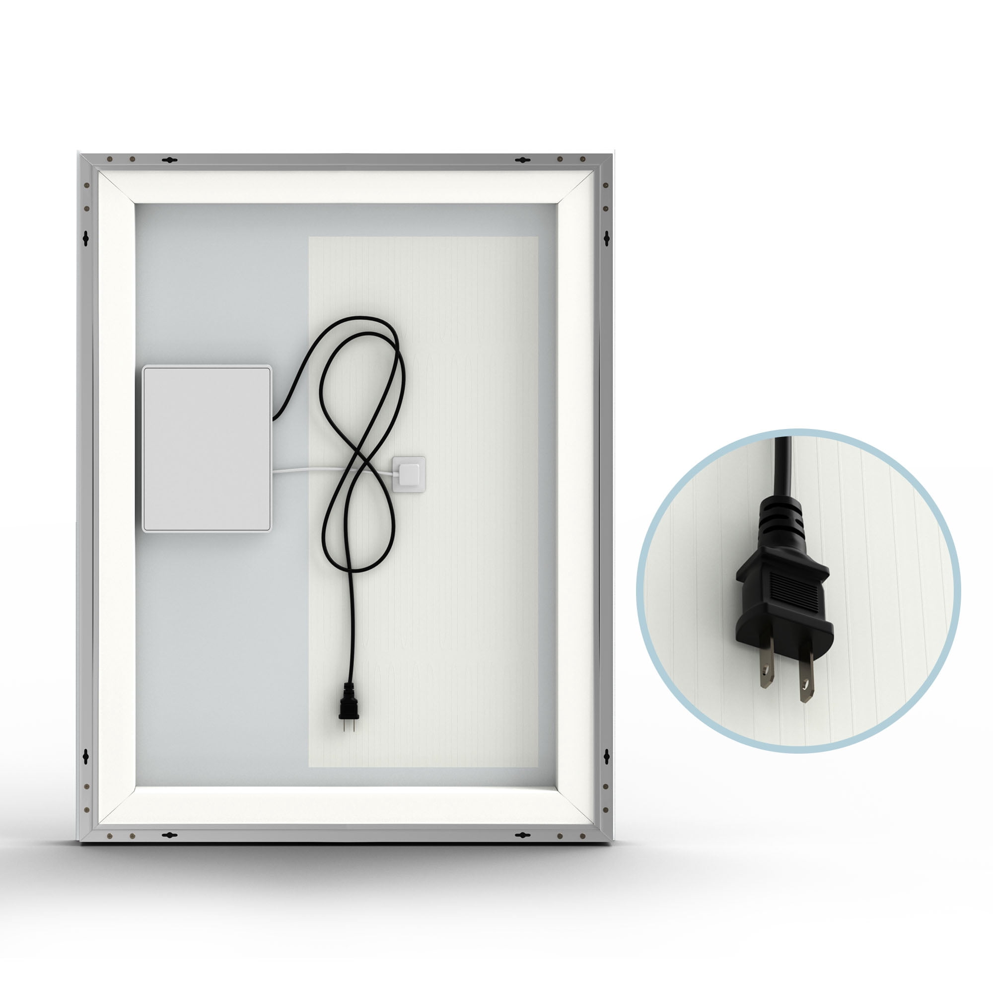 LED Wall-mounted Mirror Decorative Mirror 39"x32",Demisted
