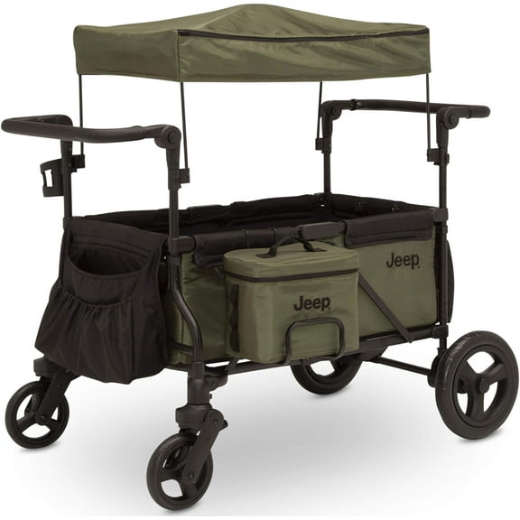 Jeep Deluxe Wrangler Wagon Stroller with Cooler Bag and Parent Organizer by Delta Children Unisex