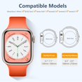 thumbnail image 5 of KOMI 8 Pack Sport Bands Compatible with Apple Watch Band 38mm 40mm 41mm 42mm 44mm 45mm 49mm Women Men,Soft Silicone Waterproof Strap for Apple Watch Ultra/Ultra 2 iWatch Series 9 8 7 6 5 4 3 2 1 SE, 5 of 8