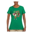 thumbnail image 2 of Wild Bobby Betty Boop Winking Girl Power Femenist Betty Boop Womens T-Shirt, Kelly, 3X-Large, 2 of 5