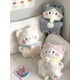 thumbnail image 2 of Juguete de peluche de gato gris de dibujos animados Kawaii, Animal de peluche suave, muñeca de gatito blanco, almohada Huggable para bebé, toalla de mano de regalo para niños, 40cm, 2 of 5