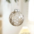 thumbnail image 5 of Aurorax Christmas Ball Ornaments 3 Inches,White Christmas Ball Decorations,Hanging Glitter Clear Home Decor for Indoor Xmas Tree Party, 5 of 7