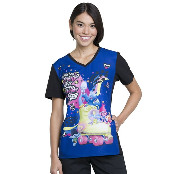 Tooniforms V-Neck Women Medical Scrub Top TF627