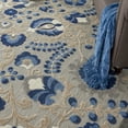 thumbnail image 4 of Nourison Aloha Floral Textured Outdoor Area Rug Natural Blue 9' x 12', 4 of 10