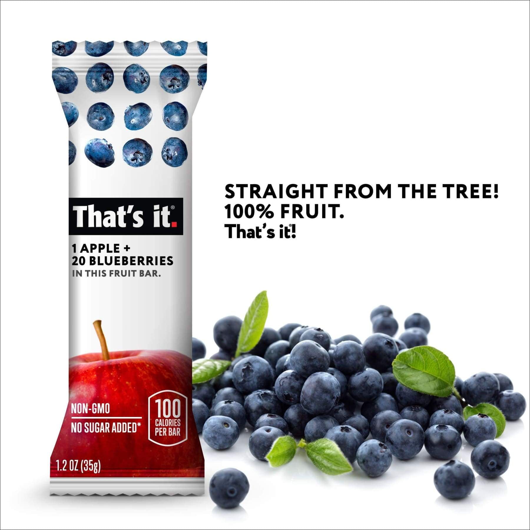 That's It Gluten-Free Probiotic Blueberry Fruit Snacks, 1.2 oz, 4 Count