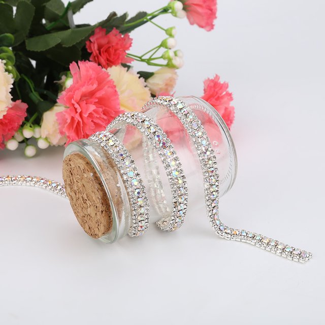 Cinta de diamantes de imitación cinta de diamantes de malla versátil para servilletas de boda adornos para fiestas temáticas portavelas para fiestas de cumpleaños soportes ANGGREK Otros
