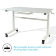 thumbnail image 5 of Atlantic Sit Stand Height Adjustable Desk with Side Crank and Casters in White, 5 of 8