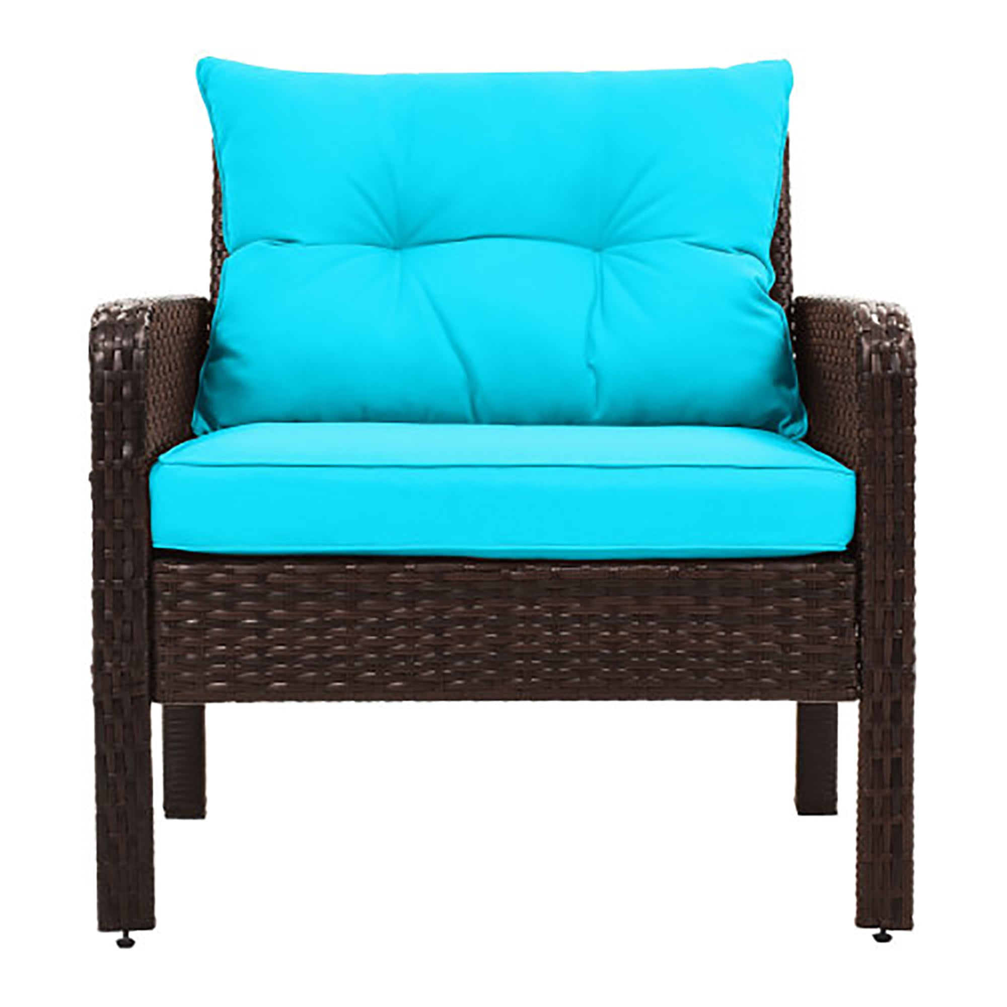 Kadyn 6 Piece All Weather Wicker PE Rattan Patio Outdoor Dining Conversation Set Sofa Set with Coffee Table, Sofa, Ottoman, Removable Cushions for Garden, Backyard, Porch, Poolside Kadyn 6 Piece All Weather Wicker PE Rattan Patio Outdoor Dining Conversation Set Sofa Set with Coffee Table, Sofa, Ottoman, Removable Cushions for Garden, Backyard, Porch, Poolside