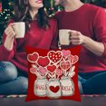 thumbnail image 6 of Clearance Under $1 Boovnll Valentines Pillow Covers 18x18", Valentines Gifts, Printing Valentines Day Pillow Covers for Home Bedroom, Living Room, Couch, Sofa, Party Decor, Valentines Day Decorations, 6 of 6