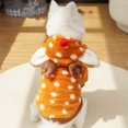 thumbnail image 4 of Rudolph the Reindeer Pet Costume - Cozy Fleece Christmas Outfit for Dogs and Cats, 4 of 12