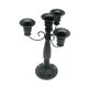thumbnail image 2 of Candelabro de vela, candelabro de hierro para Hotel, 23,5 cm de altura, decoración decorativa funcional, candelabro elegante, candelabro de Metal Negro, 2 of 8