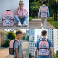 thumbnail image 2 of ZUXONGSY Dolphin Hibiscus Cherry Blossom Print Lightweight Kids Backpack,Artistic School Bookbag Set with Lunch Box Pencil Case and Bottle Holder for Teens Boy and Girls Set 4 In 1, 2 of 6