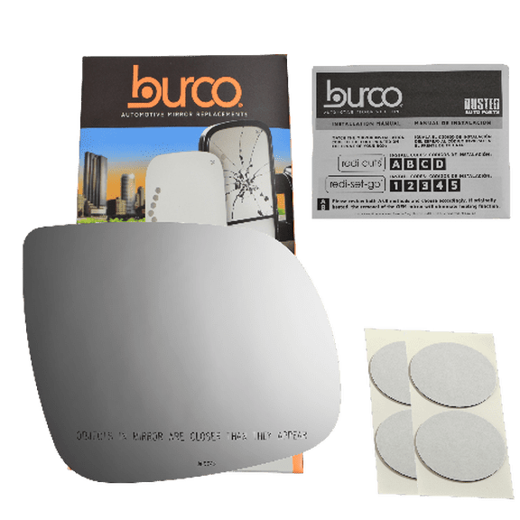 Fits 09-17 Q5, 10-15 Q7, 14-17 SQ5 Right Pass Mirror Glass Lens w/Adhesive