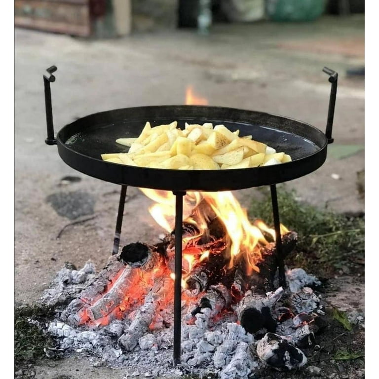 Taking advantage of the fire pit to season my cast iron pans for tomorrow's  camping feast. : r/castiron
