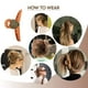 thumbnail image 5 of Pinza para el pelo antideslizante con forma de cruz, accesorios para el pelo mate, pinza para el pelo para mujeres y niñas, 5 of 5