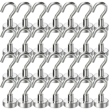 

Magnetic Hooks Heavy Duty Magnets with Hooks for Hanging Magnet Hooks for Cruise Grill Fridge Kitchen Pack of 10