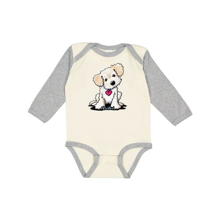 

Inktastic Cream Doodle Pup Boys or Girls Long Sleeve Baby Bodysuit