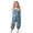 A-Dark Blue, variant on Rompers for Girls Girls' Easter Sleeveless Jumpsuits Spaghetti Strap Loose Romper Long Pants with Pockets(Light Green,5-6 Years)