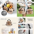 thumbnail image 4 of Jeiento 4 Piece Kids Backpack and Lunch Box Set Donut Capybara Large Capacity School Backpack Set for Girls, Includes 17" Backpack, Lunch Bag, Pencil Case, 2 Bookmarks, 4 of 7