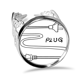 thumbnail image 1 of Racionalizar el tiburon feroz silueta Anillo de compromiso de boda de amor ajustable Unbranded  M, 1 of 3