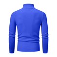 thumbnail image 5 of JUUYY Men's Turtleneck Sweater Long Sleeve Slim Fit Solid Color Knitted Warm Winter Casual Comfortable Base Layer Tops Pullover Blue XXXL, 5 of 8