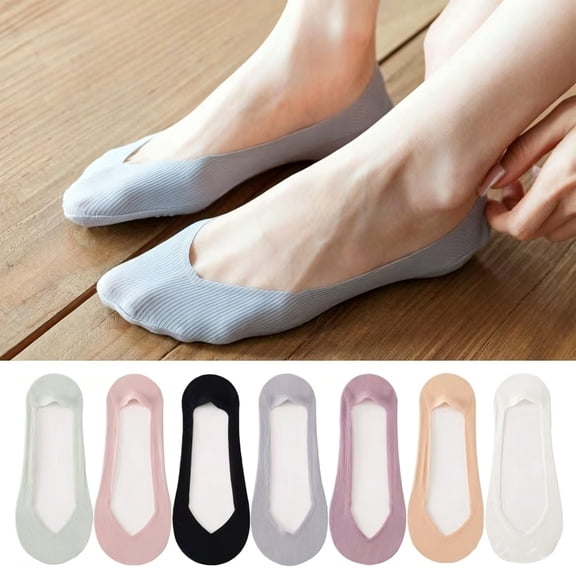 10 Pairs No Show Socks for Women, Invisible Non Slip Low Cut Liner Padded, Non-slip Low Cut Liner Socks Invisible Ice Silk Socks for Flats Sneaker Heels Complexion
