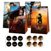 Wonder Woman Candy Bags 12PCS Party Favor Gift Bags Birthday Party Decorations