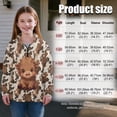 thumbnail image 7 of Uorisanigo Girls Oversized Sweatshirts Baby Highland Cow Long Sleeve Half Zip Pullover Sweatshirt Lightweight Quarter Zipper Cropped Sweatshirt for Teen Girl School Pullover Jackets, 7 of 7