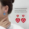 thumbnail image 3 of Pendientes de goteo de amor Minnieouse joyería de moda dorado rojo, 3 of 6