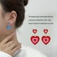 thumbnail image 4 of Pendientes de gota de amor Qarigey joyería de moda dorado rojo AP015241-01, 4 of 6