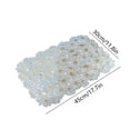 thumbnail image 3 of Campana Para Cocina Washable Placemats Set Of 6 Gold Flower Place Mat Blue PVC Table Mats Non Slip Heat Wipeable Placemats For Kitchen Garden Picnic Dining Table, 3 of 6
