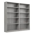 thumbnail image 1 of Universal Tall 5 Shelf Bookcase Set in Platinum Gray - Engineered Wood, 1 of 9