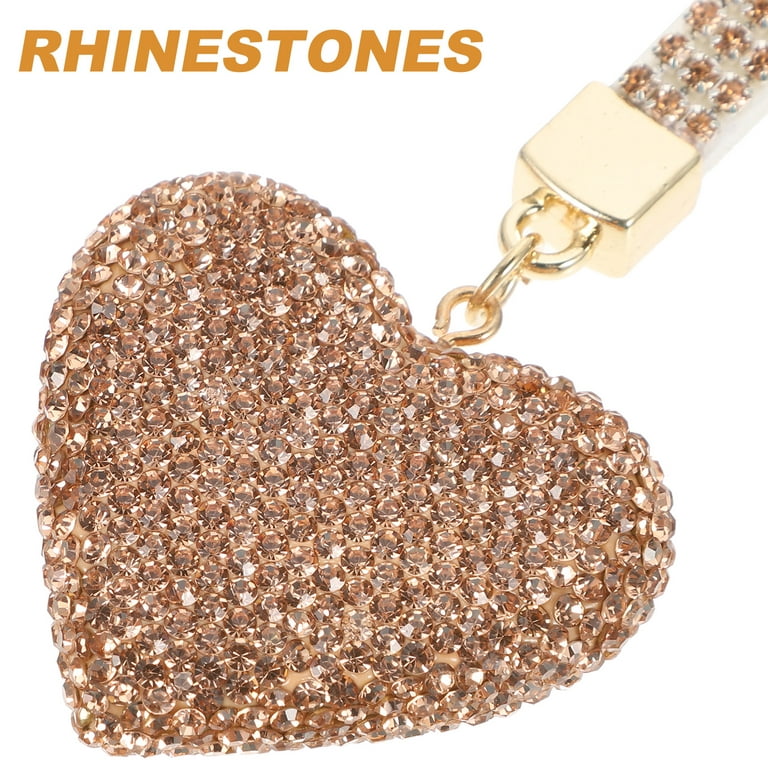 SWJEWEL Rhinestone Cross Keychain for Women Gold Handbag Bling