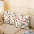 thumbnail image 5 of Cartoon Peach Throw Pillow Covers Cute Fruit Pillow Covers for Home Sofa Bed Couch for Kids Kawaii Fresh Peaches Cushion Covers Green Leaf and Pink Peach Pillowcases, 16X16 Inches Set of 4, 5 of 6