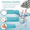 thumbnail image 3 of Copper Tongue Scraper, 4Pcs Tongue Scraper with Case Medical Grade Tongue Scrapers for Adu Gift for men/ women Gift for family SWHY--, 3 of 5