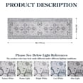 thumbnail image 2 of HAHDAXIA Boho Washable Runner Rug - 2x6 Non-Slip Runner Rugs for Hallways Throw Lightweight Kitchen Rug Laundry Room Rug Runner, Grey Oriental Print Carpet Runner for Bathroom Bedroom Entrywa, 2 of 6