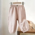 thumbnail image 3 of Ultrave Harem Pants for Boys Girls Elastic Waist Casual Joggers Kids Summer Bloomers Pants Daily Wear for 1-10Y, 3 of 6