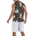 thumbnail image 2 of Naloa Rabbit Is Eating Carrots Basketball Jersey Reversible Men's Mesh Athletic Sports Shirts Training Practice S-4XLXX-Large, 2 of 6