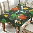 thumbnail image 5 of Coolnut Green Clover Gnome Fabric Rectangle Tablecloth - Waterproof and Wrinkle-Resistant Table Cloth 54x72 Inch Table Cover for Indoor & Outdoor Dining House Decor, 5 of 7